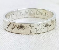 Vintage Handmade Ring, Bohemian Wildflower, Floral Daisy