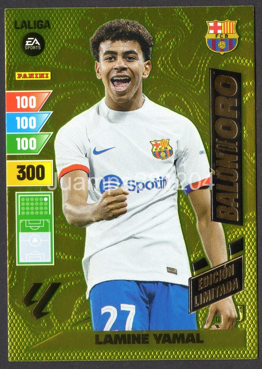 LAMINE YAMAL BALON DE ORO EDICION LIMITADA 2023-24 CROMO