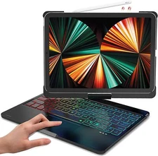 For iPad Air 4th/5th Gen/Pro 11 2023 Smart 360° Rotatable Touchpad Keyboard Case