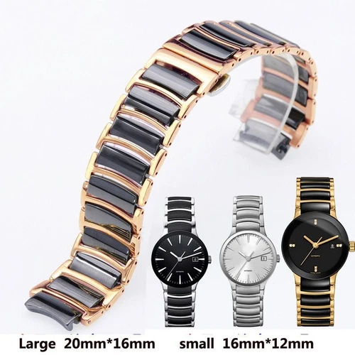 Correa de reloj de acero inoxidable apta para correas de reloj Rado CENTRIX R30927722 Series - Imagen 26 de 30