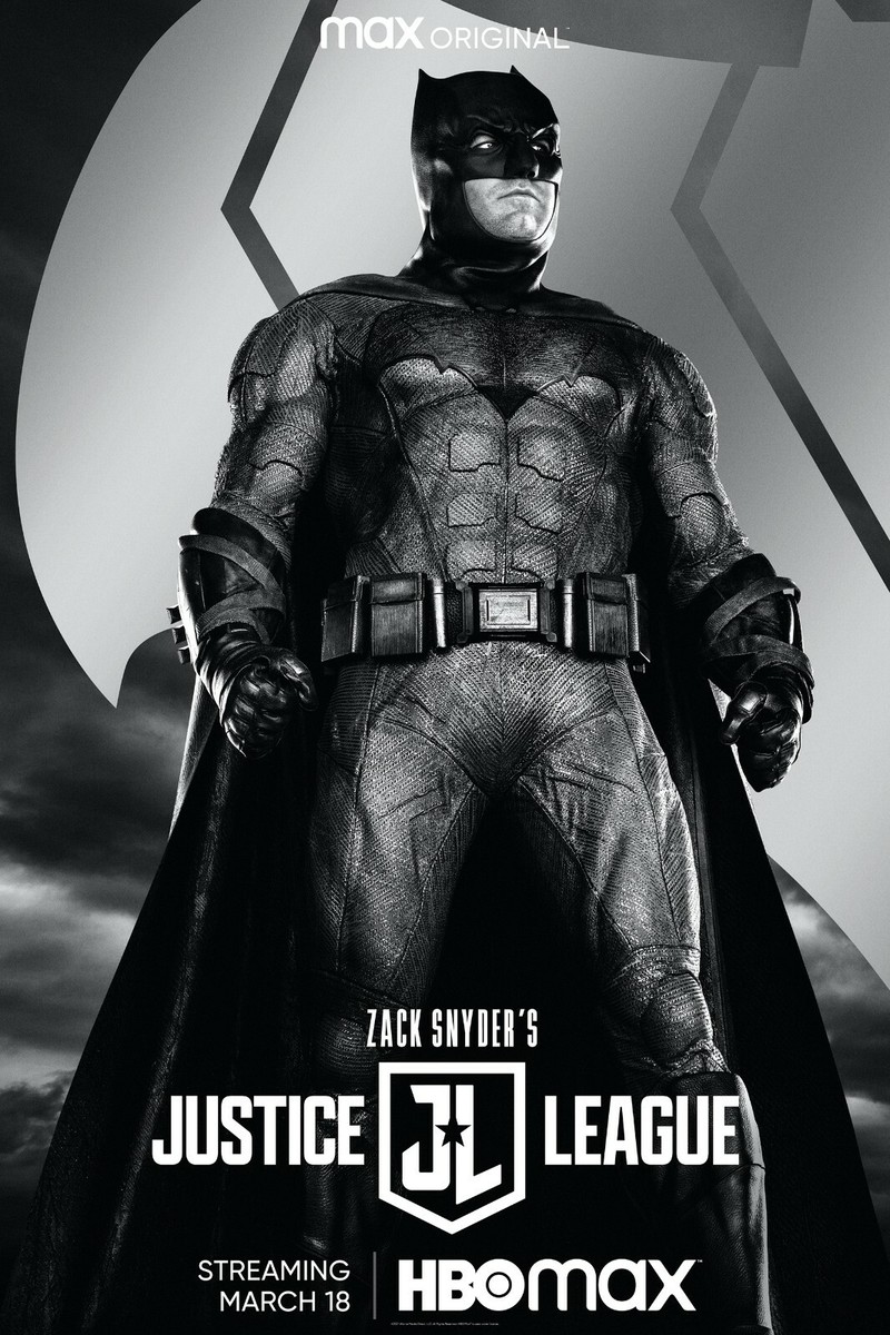 Zack Snyder's Justice League Batman Movie Poster 24X36 inches