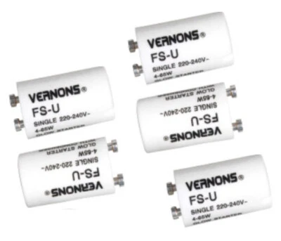 BUYAPART 5 x FSU Fluorescent Light Starter 4-80W 220-250V- FSU