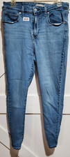 Levi's 721 High Rise Skinny Jeans Distressed Mid Wash Denim Women's Size 32