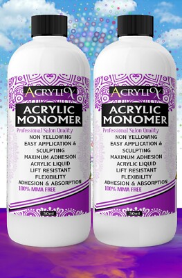 2021 NEU NAGELFORMUNG ACRYL FLÜSSIGES MONOMER SALON HOHE QUALITÄT 2X30ML