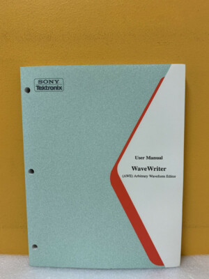 Tektronix 070-8401-07 Wave Writer (AWE) Arbitrary Waveform Editor User Manual