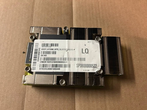 Genuine Dell PowerEdge R7625 High Performance 1U Heatsink 2K16D 02K16D