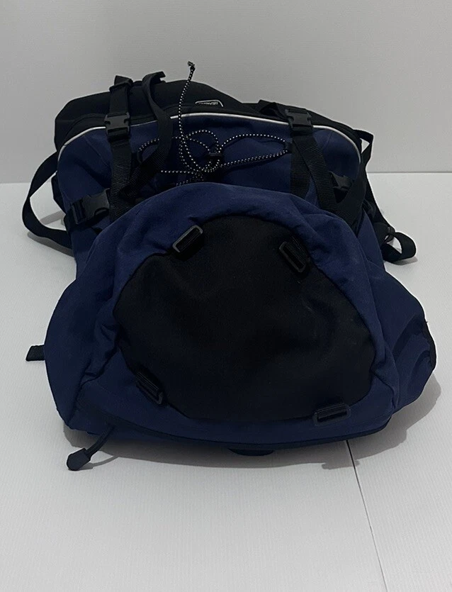Mochila Vango Sherpa 60+10 Ajustable Enmarcada Mochilero Azul/Gris Foto 3 de 4