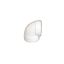 Fits For Plastiflex Central Vacuum White Short 90 Degree Elbow # SV8052