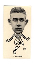  Scottish Footballers Soccer Cigarette Card 1938 #23 Peter Wilson Hibernian