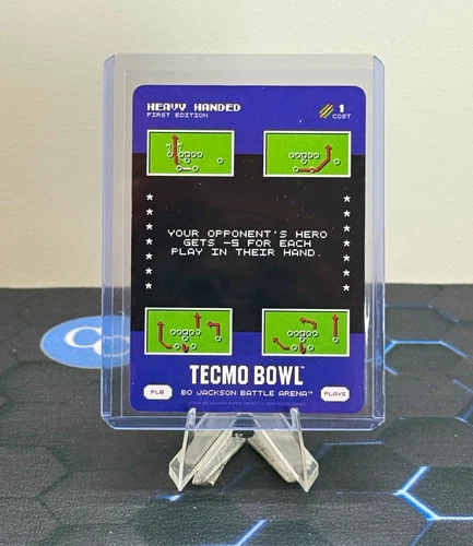 KOHI Tecmo Games Bo Jackson Battle Arena Tecmo Bowl Heavy Handed 1st Ed Cost 1