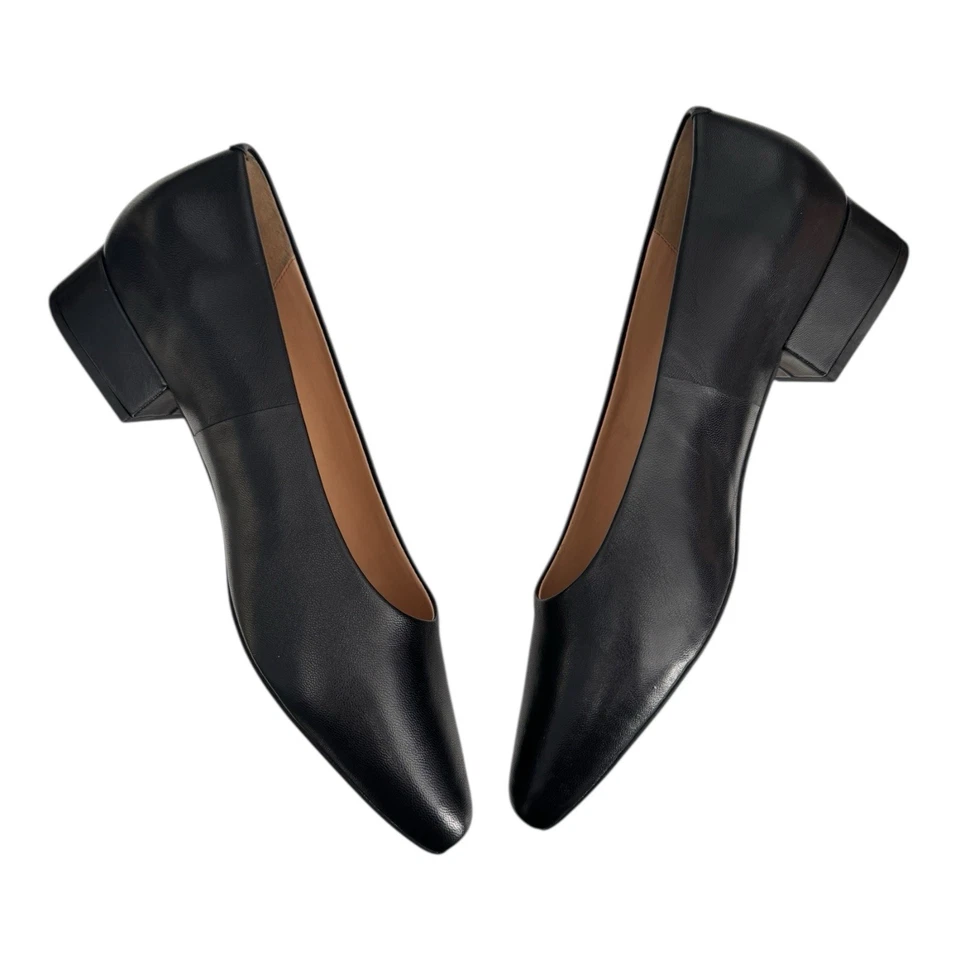 Zapatos de salón Trotters Jewel de cuero negro con tacón ancho para mujer talla 9 $125 T2126-001 Foto 4 de 4