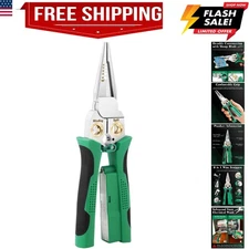 8 In 1 Wire Strippers, Wire Stripping Tool with Voltage Detector Tester, Cabl...