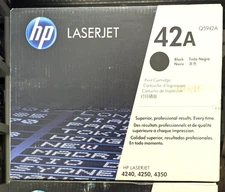 ✨ HP Q5942A 42A Black Toner Cartridge Genuine New LJ 4250 4350 OEM  ✨
