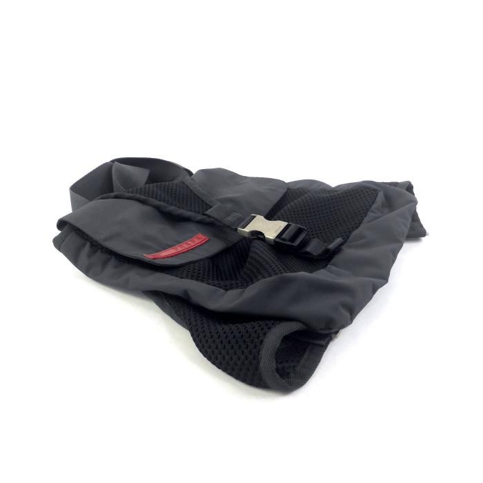 Prada Authentic Sport Linea Rossa Mesh Chest Rig Body Bag