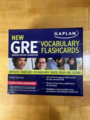 Kaplan GRE Vocabulary Flashcards 3rd Edition 500 Cards