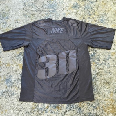 Vtg 2000's Nike #30 Football Jersey Stitched Y2K Streetwear Silver
