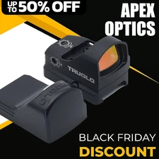 Truglo Tru-Tec Micro Sub-Compact 3 MOA Open Red-Dot Sight TG8100B RMS Cut