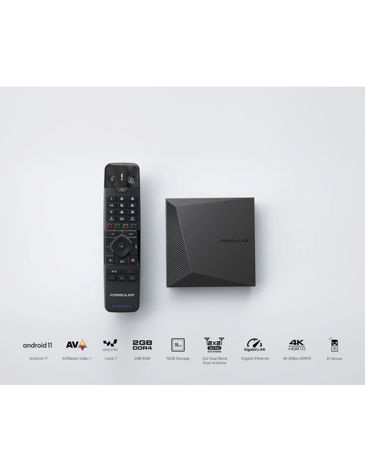 Formuler Z11 Pro BT1 Receptor Media Streamer 4K Android OTT con mando a distanci - Imagen 3 de 4