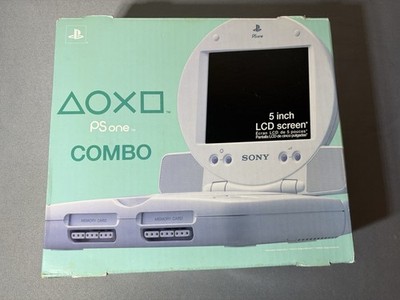 New In Box - Sony PlayStation PS1 PS One Combo LCD Screen White Game Console