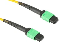 CablesAndKits MPO Cable, 12-Strand, OS2, LSZH, UPC, Type B, Female Key Up to