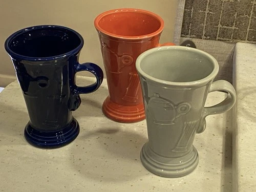 Homer Laughlin fiesta cappuccino mug with pedestal – choice of color