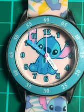 Accutime Disney Lilo and Stitch Blue Colour Printed Strap Watch