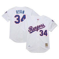 Men's Mitchell & Ness Nolan Ryan Nolan Ryan White Texas Rangers 1993 Cooperstown