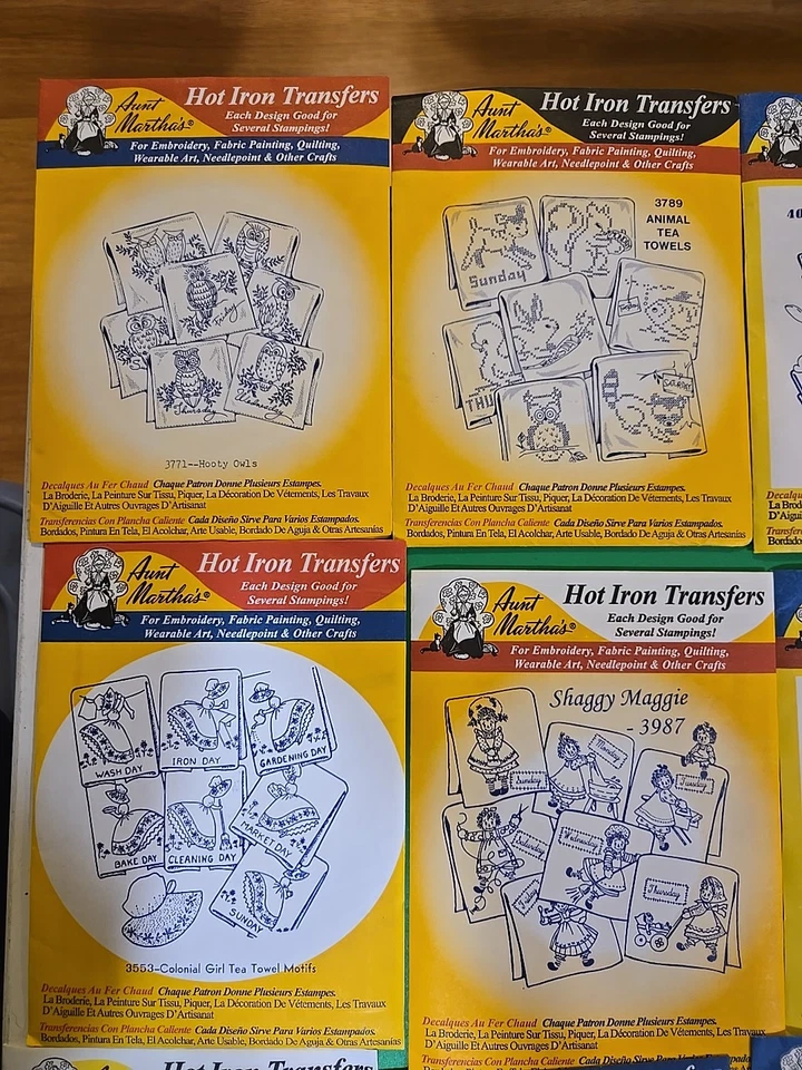 Lot 31  Vintage Aunt Martha's Hot Iron Transfers New In Package (A) - Image 2 of 4