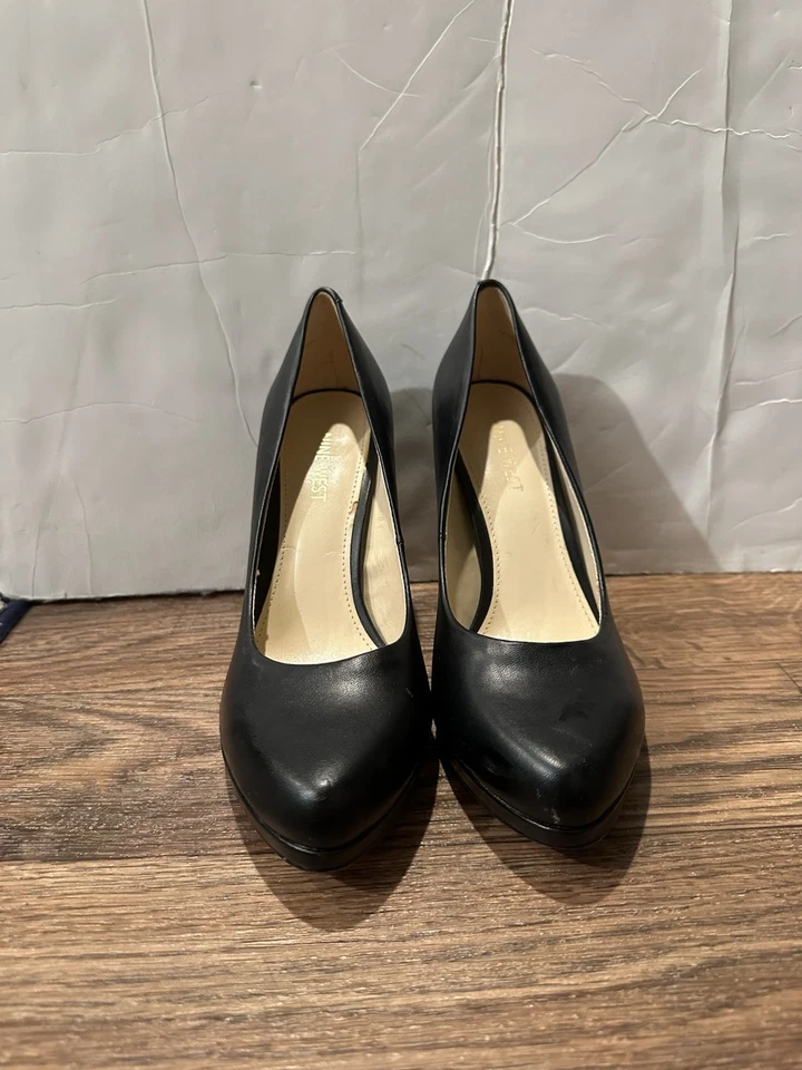 Salto Bomba Feminino Nine West Wnrocha3 Preto Tamanho 8M - Imagem 2 de 4