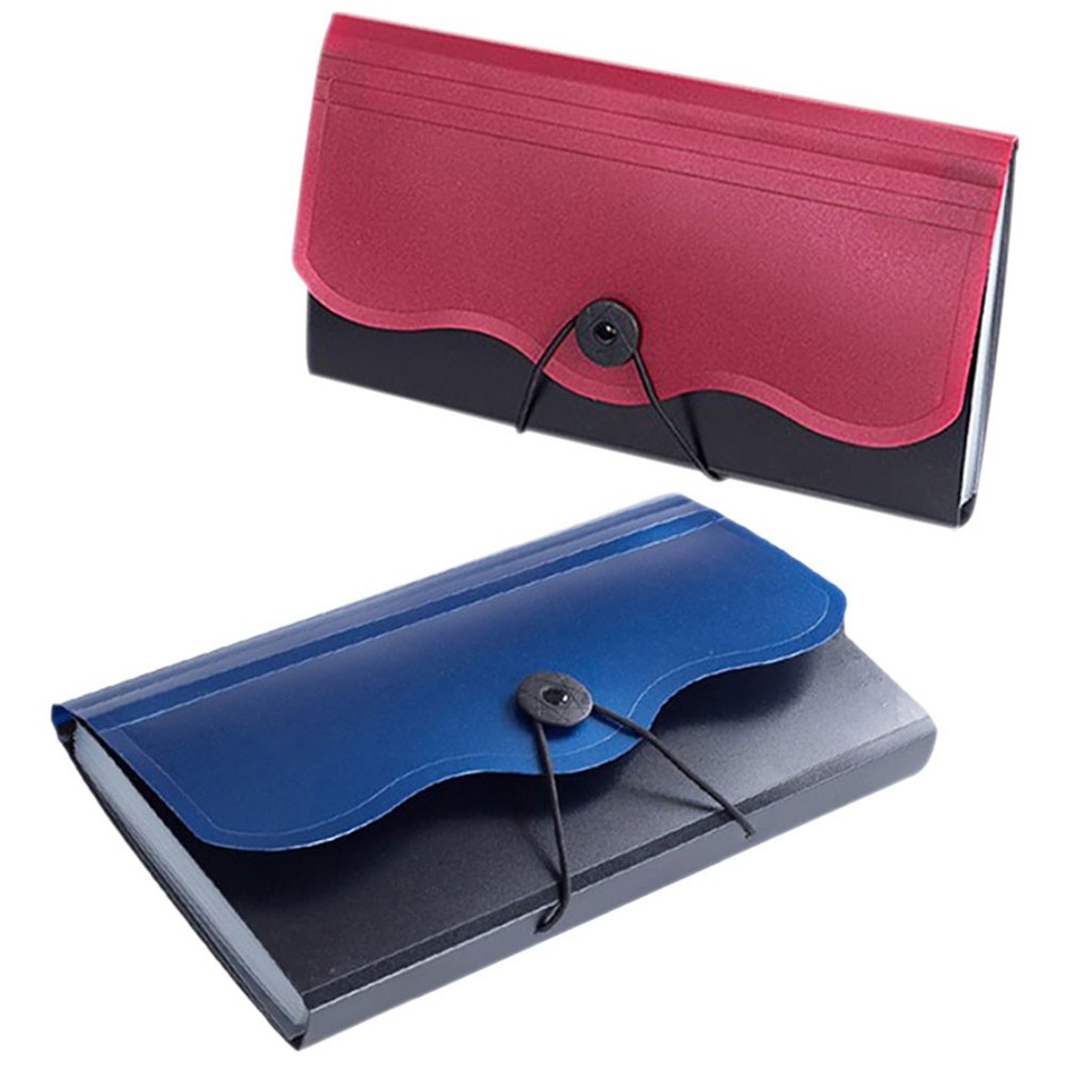 2pcs File Folder Plastic Accordion Folder Small Accordion File ...