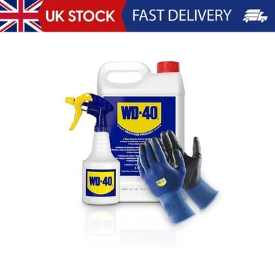 WD-40 Multi Use Bulk Lubricant 5L with Spray Applicator, Multipurpose WD40 Lubri