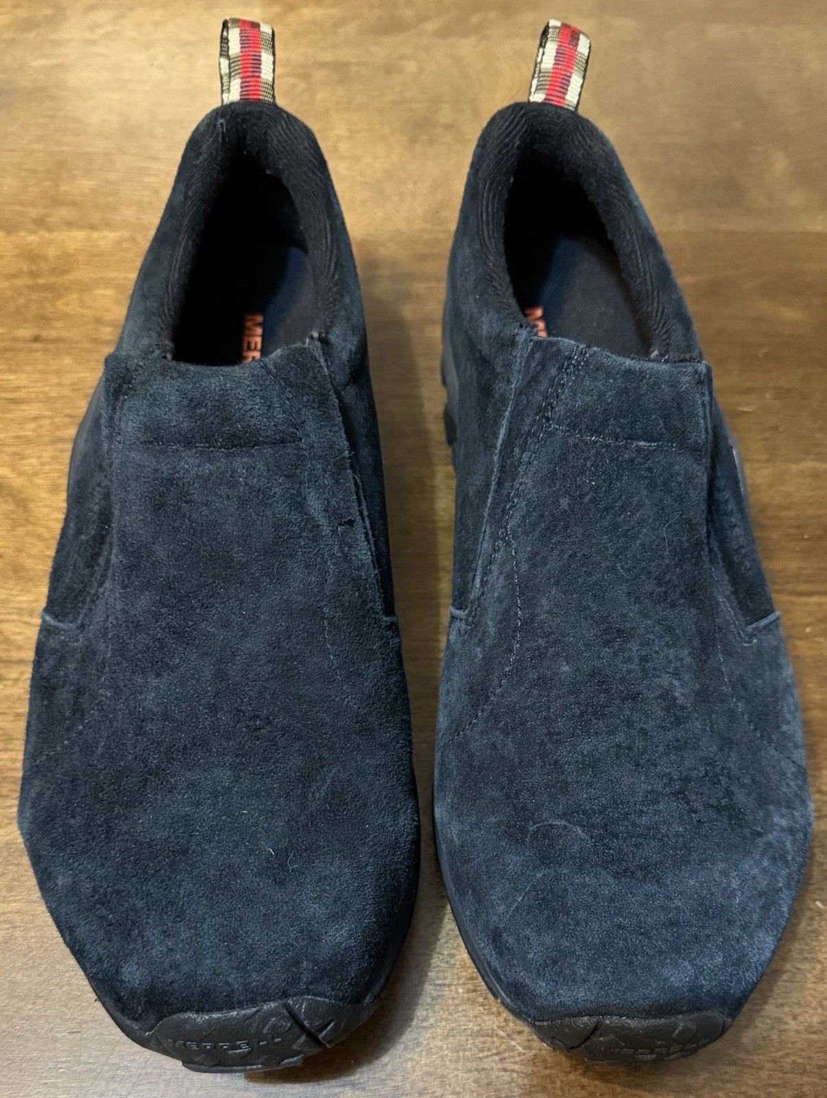 Merrell Jungle Moc Sneakers da trekking uomo nere scamosciate larghe 10