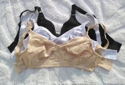 Damen BH ohne Bügel Minimizer BHs soft BH 2er Pack  Große Größe 105 D/E- 130 F