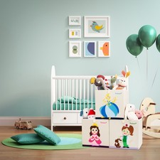 Aufbewahrungsbox für Ikea Kallax Regal mit Kindermotive 3 er Set Faltbox 33x33