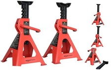 3 Ton 2.7 Metric Steel Jack Stands Set 1 Pair Heavy Duty 6000 lb Auto Support
