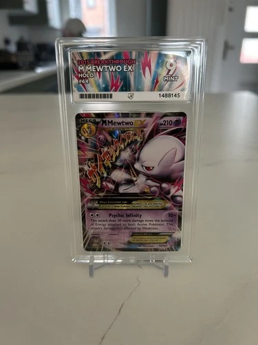Pokémon TCG M Mega Mewtwo EX Ultra Rare 64/162 2015 Breakthrough ACE 9