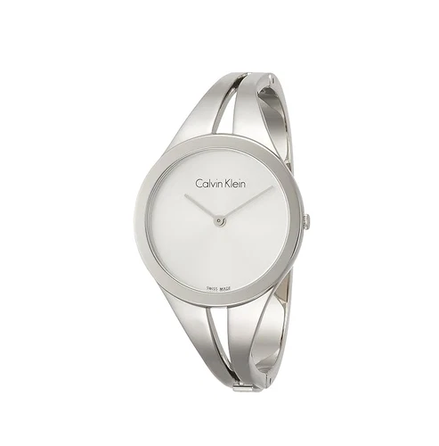 Calvin Klein Ladies 'ADDICT' Watch Stainless Steel Bangle, Silver Dial  K7W2S116