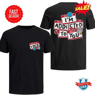 Simple Plan T-Shirt Reprint Hello I m Addicted To You Lyric Tee Unisex S-4XL