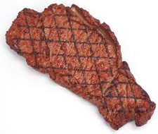 Fake Steak and Artificial Roast Beef Meat - Realistic Cooked Roast Food Repli...