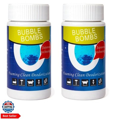 2 Pcs Powerful Magic Bubble Bombs Drain Cleaner - Fast Foaming Pipe Cleaner P...