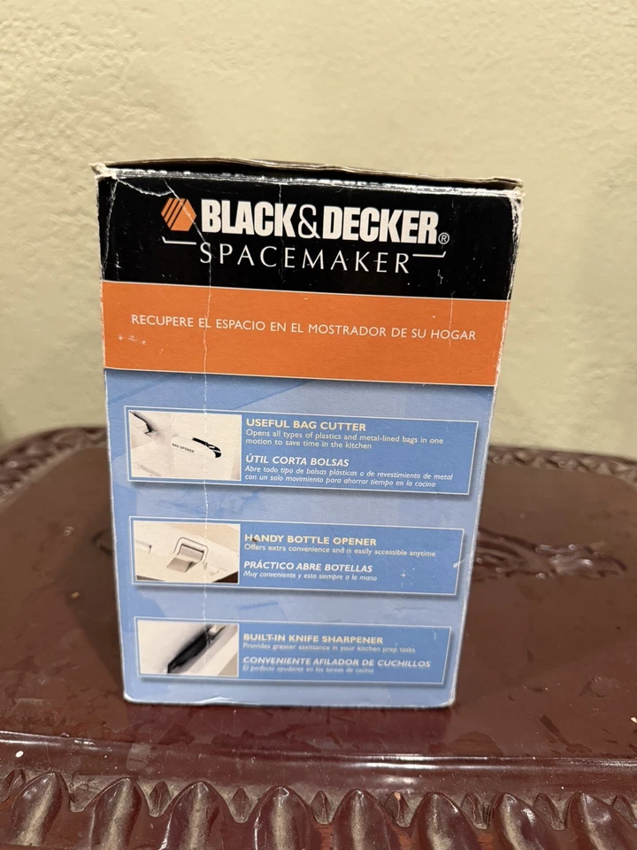 SPACEMAKER Under Cabinet Can Opener CO100WM Knife Sharpener Black Decker RV VAN - Image 4 of 4