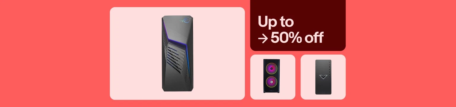 Up to 50% off refurb desktops