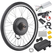 48V 1000W 26" Front/Rear Wheel Electric Bicycle Kit EBike Cycling Hub Conversion
