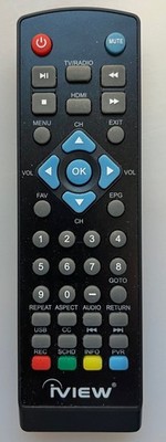 Genuine iVIEW-3100STB Remote for Digital Converter 3100STB (Batteries Included)