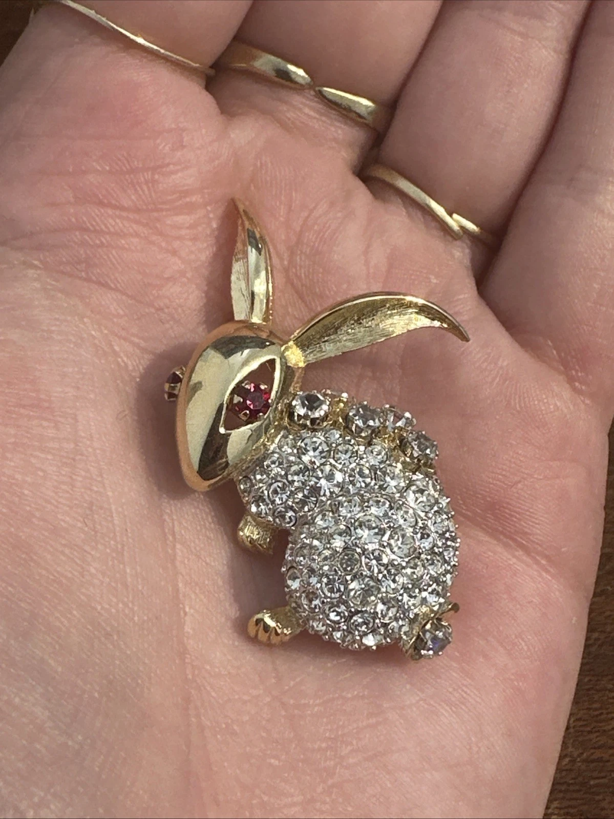 Petite Broche Lapin Dorée Bijoux Fantaisie