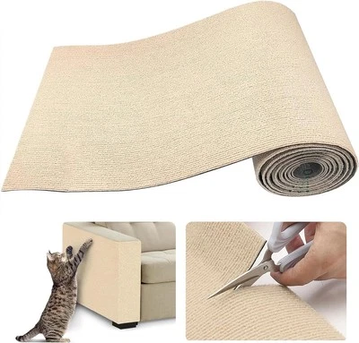 EYELEAF Trimmbare Selbstklebend Kratzteppich Katze Wand Kratzschutz Sofa 40X200CM