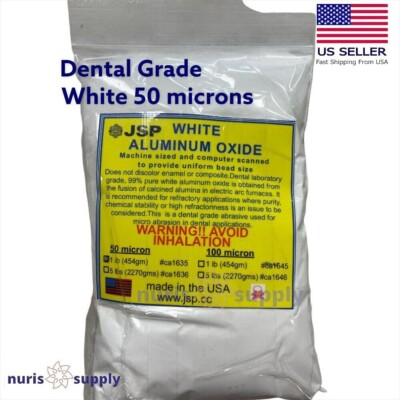 #ad ALUMINUM OXIDE 50 micron WHITE 1 lb Polishing Blasting Media Abrasive Tumbling $17.97