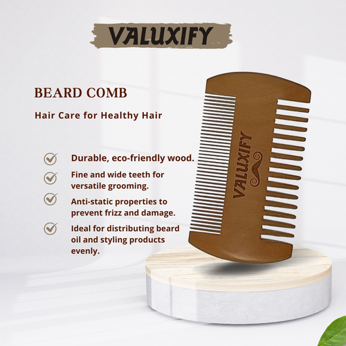 Kit de aseo de barba para hombre y caballero set de regalo champú aceite cera cepillo de madera peine cabello - Imagen 8 de 15