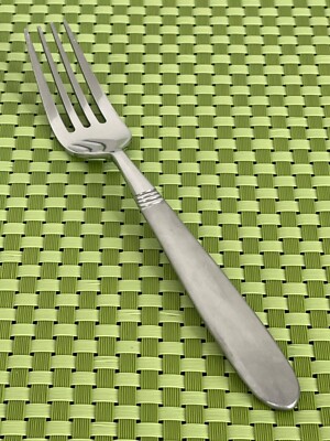 Studio Stainless Dinner Fork Frosted Handle Glossy Bowl China Flatware B79G