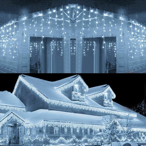 Luci di Natale Tenda Luminosa Natalizia Per esterno con 92 Maxi Led da 3 Metri - Foto 10 di 24
